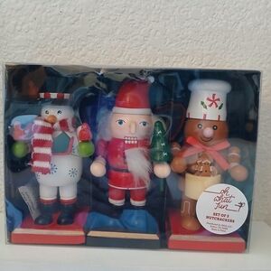 T.J.Maxx Festive Nutcracker Set - Red, White, Brown